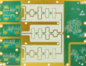 PCB assembly with SMT components mounted