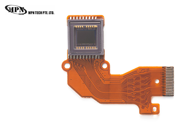 Digital image sensor with flexible PCB for electronics manufacturing.
